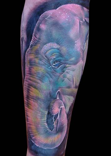 Looking for unique  Tattoos? Elephant colab